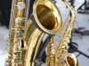 The contrabass, alto and soprano saxophones