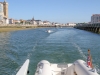 we leave Quai Garnier along the channel to the open sea