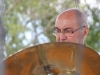You can't hide behind the cymbal