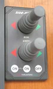 Dual controls for bow and stern thrusters