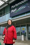 We were at Portsmouth, waiting to board the ferry