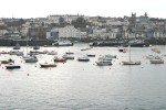 Arriving in Guernsey's St Peter Port harbour on the Commodore Clipper ferry from Portsmouth