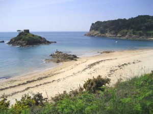 Portelet Bay on the south coast of Jersey