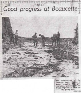 The Royal Engineers creating Beaucette Marina from Beaucette quarry