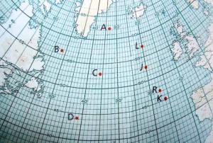 OSV locations on the Atlantic