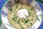 Chives, truffle oil and the 'dollop' of crème fraiche just make this soup