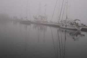 We left Camaret in thick fog