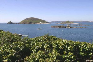 Herm looking to Jethou and on to Guernsey