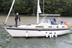 Richard and Andrea of Yacht Whileaway left for Paimpol as well