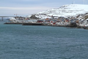 Arriving in Havoysund, a small fishing town