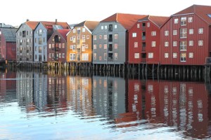 Some of Trondheim is built on stilts