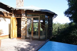 Our patio, plunge pool and lounge