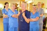Claudine and a selection of her nursing staff