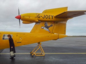 G-JOEY proudly displays the Puffin logo of the airline