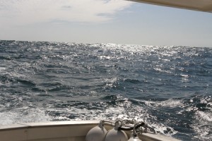Descending into the trough of the 3m swell