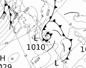 Synoptic chart for 7 October 2018 @ 0600